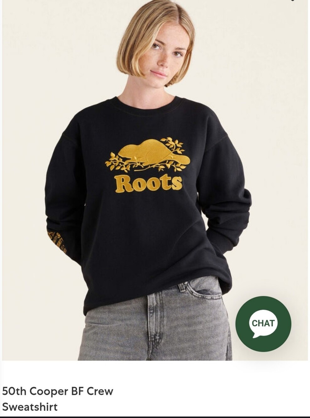Roots 50th Cooper BF Crew Sweatshirt